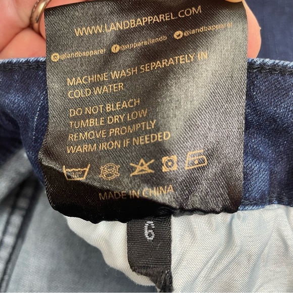 Lucky & Blessed Skinny Jeans Sz 6 Lace Applique Dark Wash Denim - Picture 7 of 7